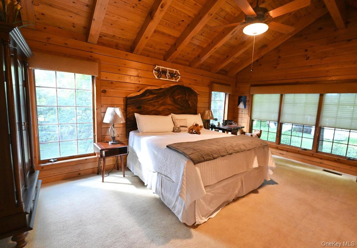 Bedroom, Interior, Wooden Beams, Wooden Ceilings, Wooden Walls