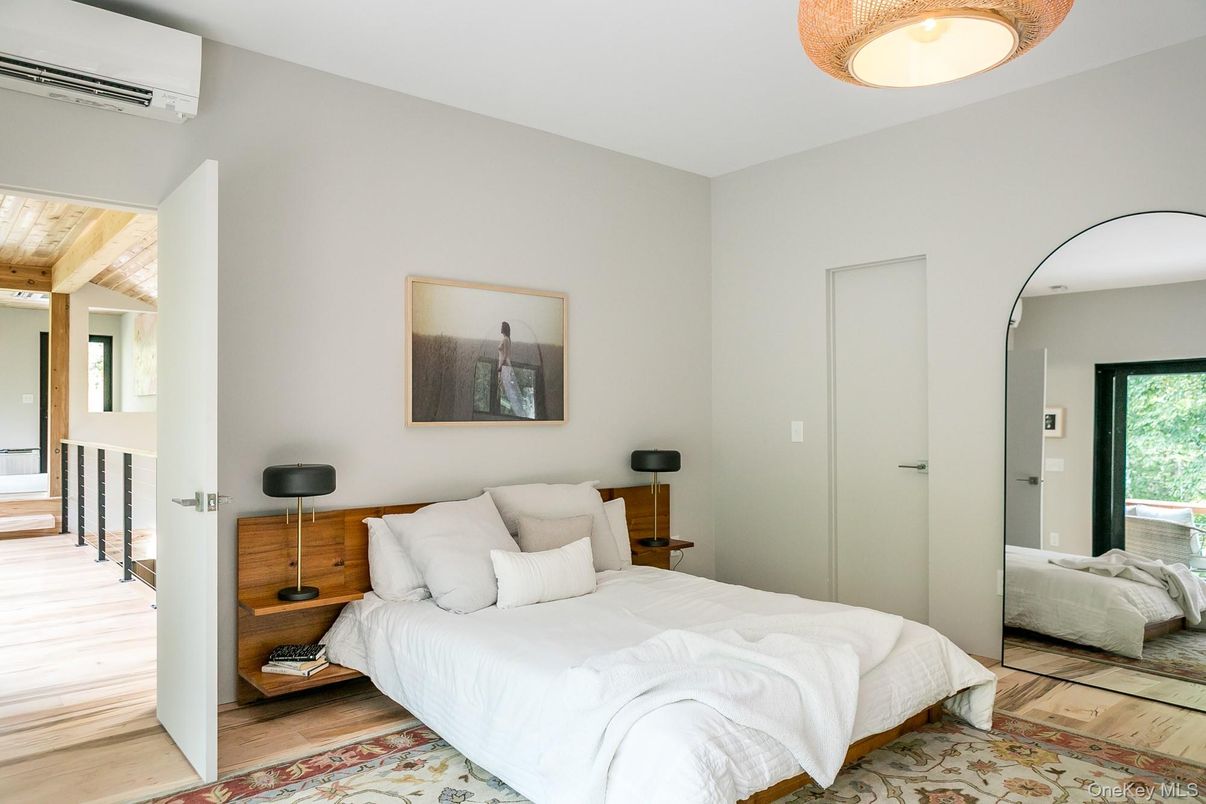 Bedroom, Interior, Wooden Ceilings, Wood Texture Flooring