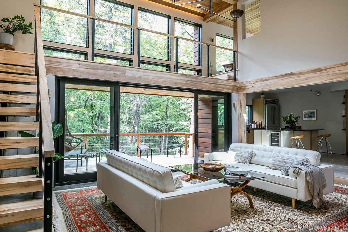 Interior, Living room, Wooden Walls