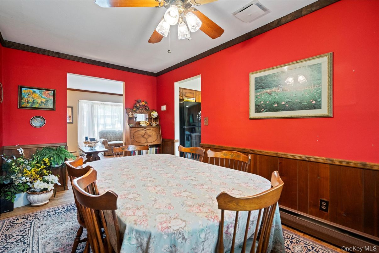 Dining room, Interior, Wood Texture Flooring