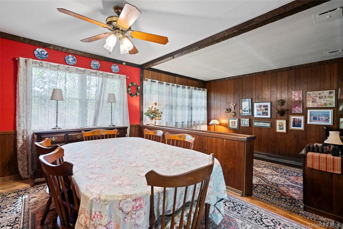 Dining room, Interior, Wooden Walls