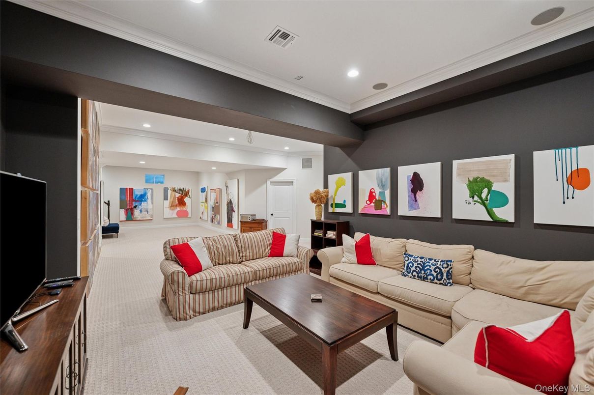 Interior, Living room, Recessed Lighting