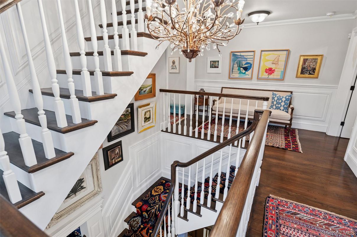 Chandelier, Interior, Wood Texture Flooring
