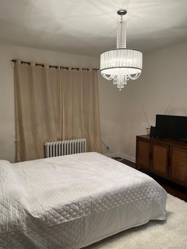 Bedroom, Chandelier, Interior