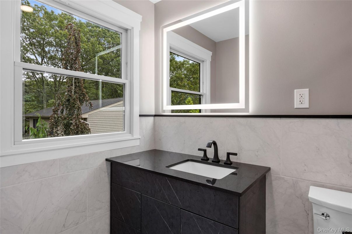 Bathroom, Interior, Marble Walls