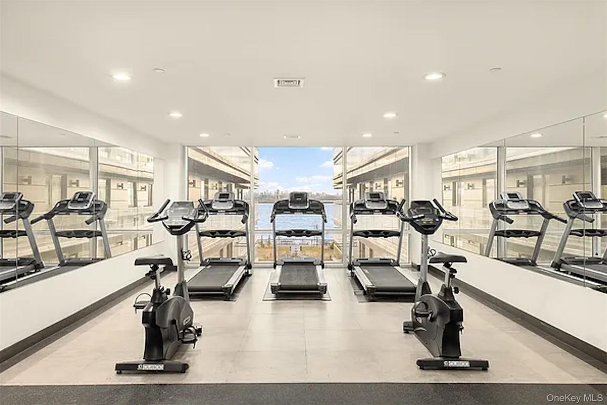 Fitness Equipment, Gym, Interior, Recessed Lighting