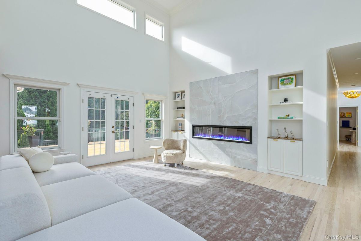Fireplace, Interior, Wood Texture Flooring