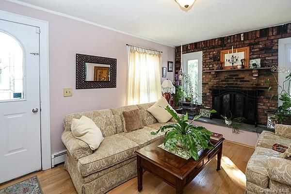 Fireplace, Interior, Living room, Stone Walls, Wood Texture Flooring