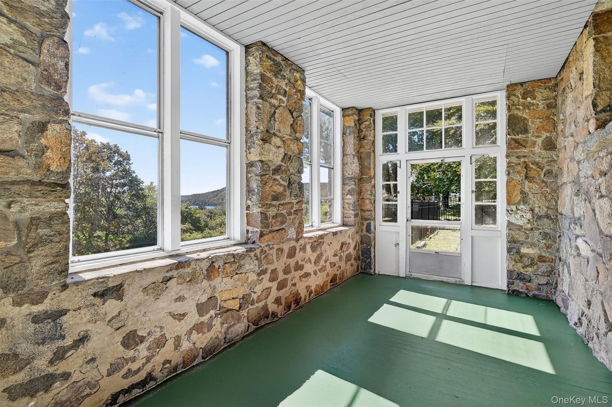 Interior, Stone Walls, Sun Room