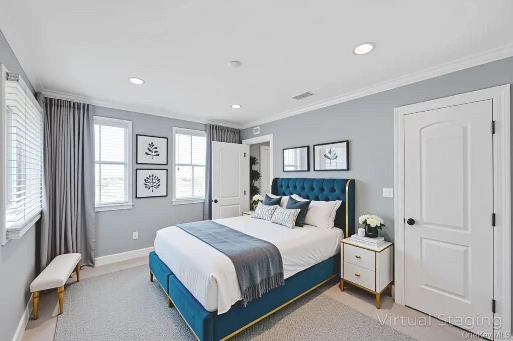 Bedroom, Interior, Recessed Lighting