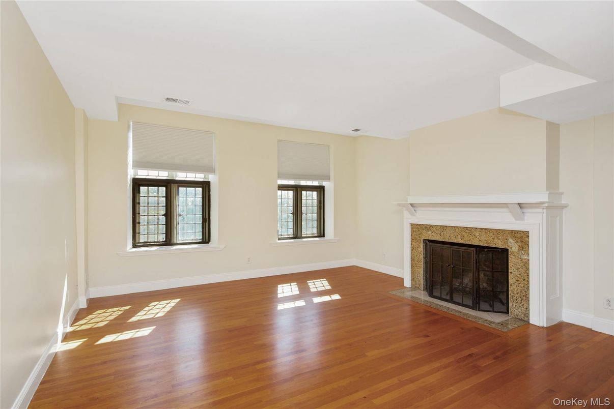 Empty room, Fireplace, Interior, Wood Texture Flooring