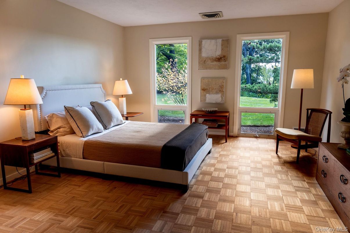 Bedroom, Interior, Wood Texture Flooring