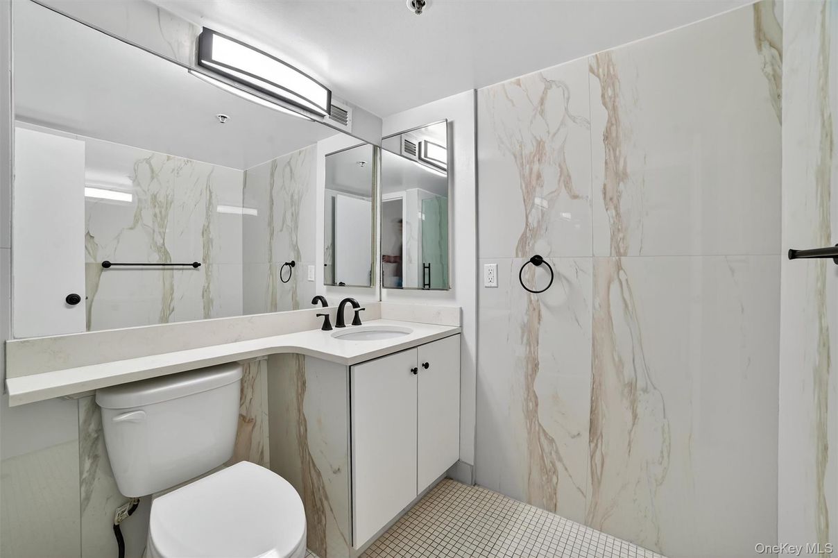 Bathroom, Interior, Marble Walls