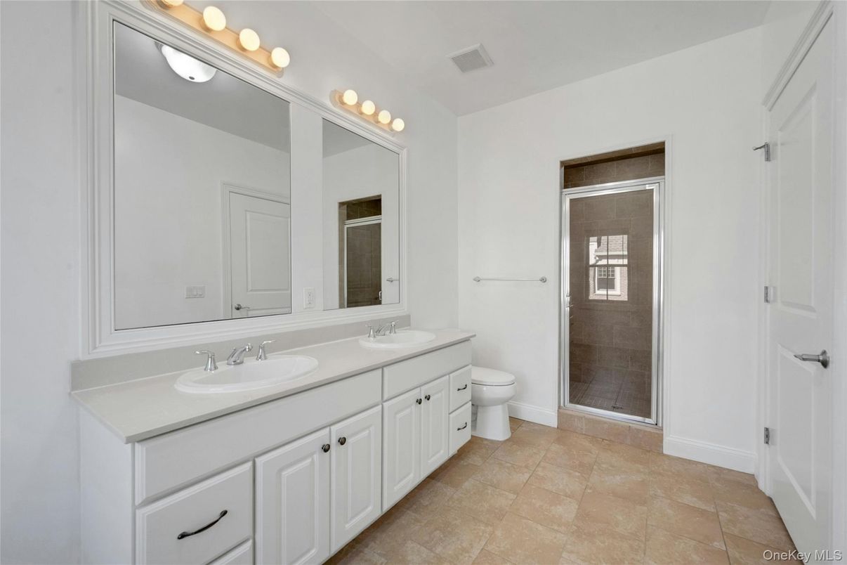 Bathroom, Dual Sink Vanities, Glass Shower, Interior