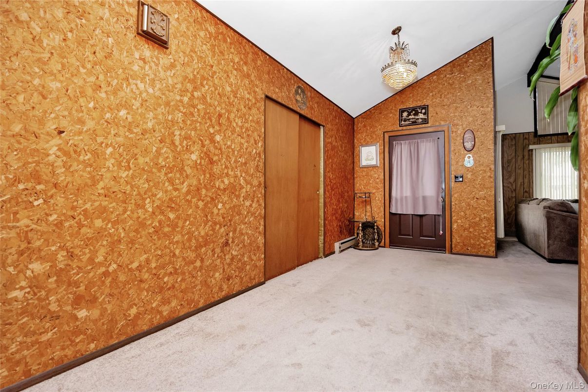 Chandelier, Empty room, Interior