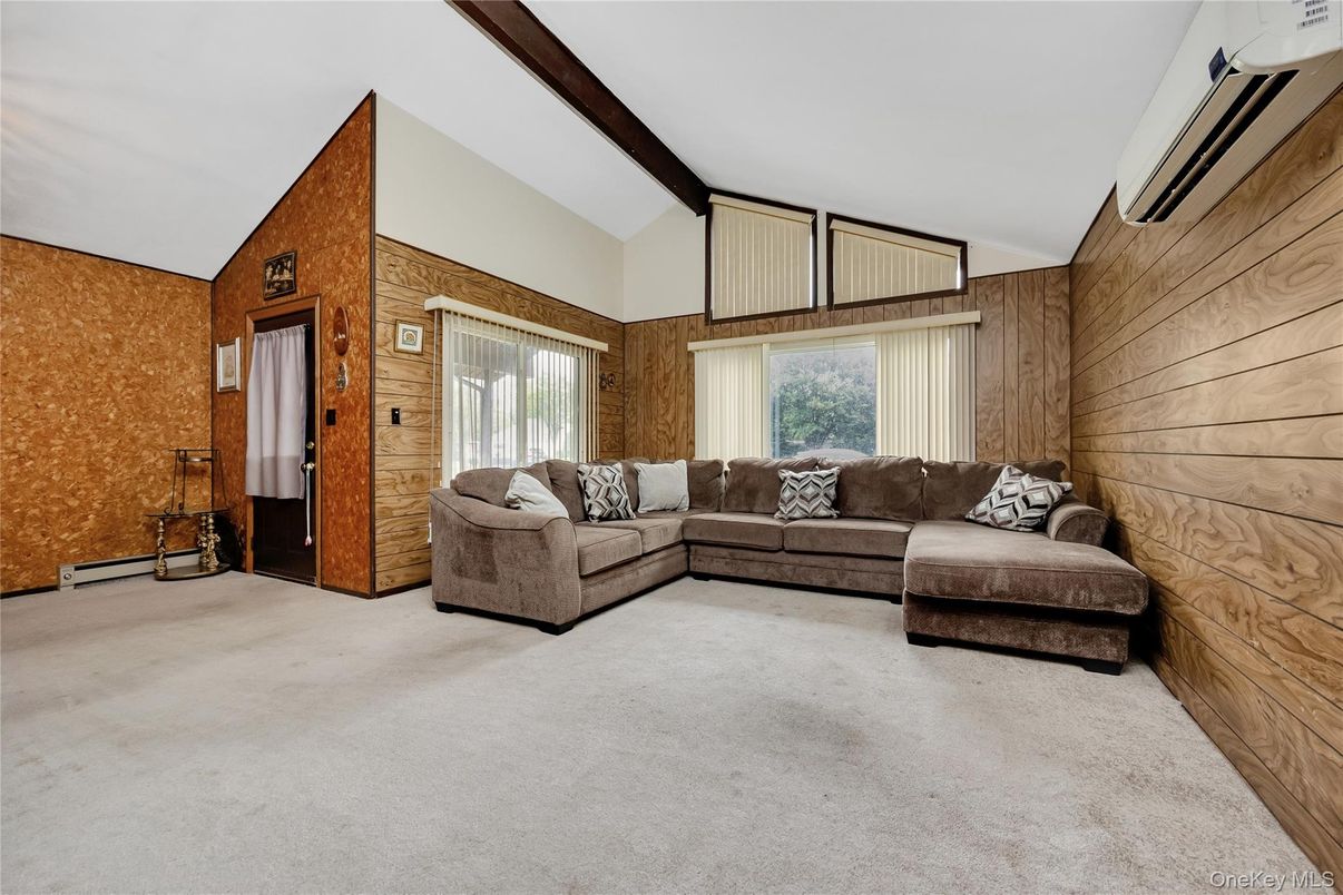 Interior, Living room, Wooden Walls