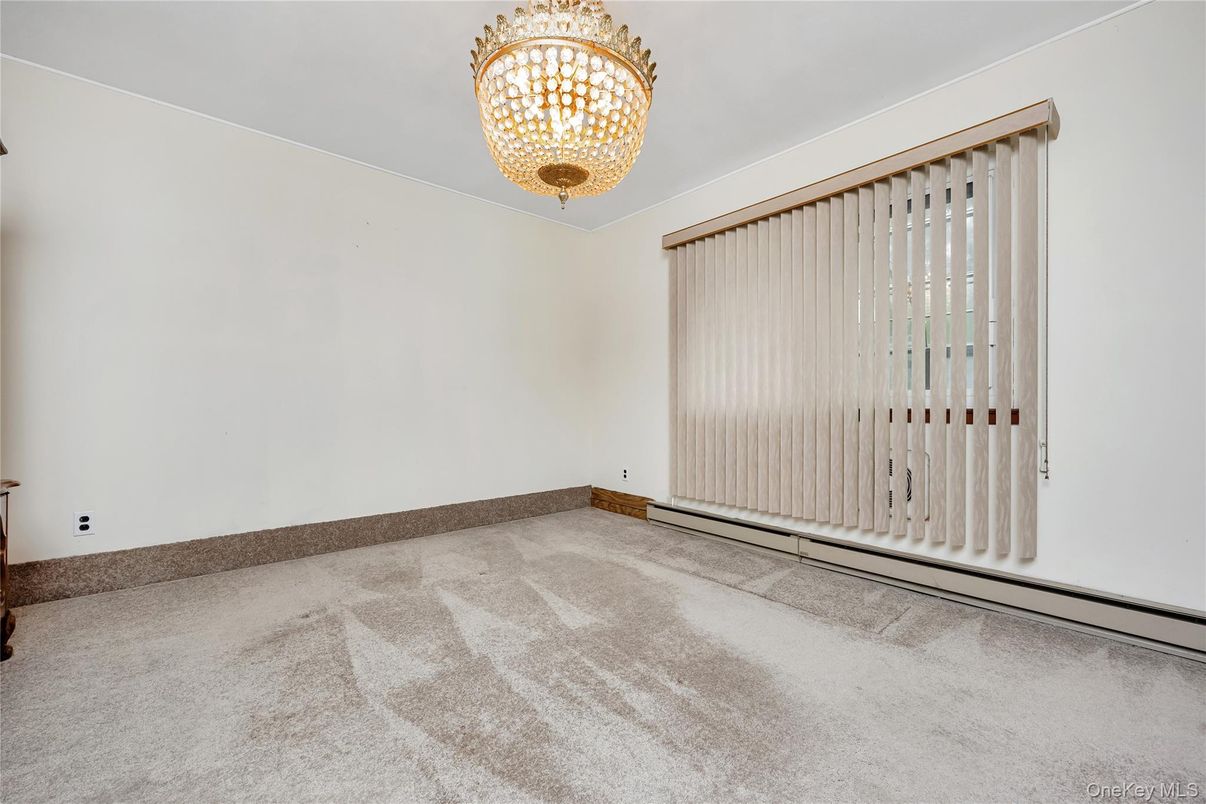 Chandelier, Empty room, Interior