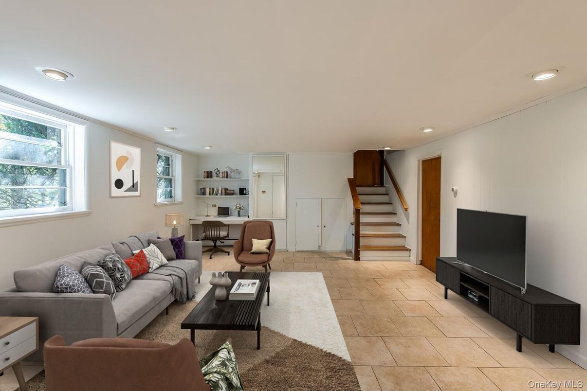 Interior, Living room, Recessed Lighting