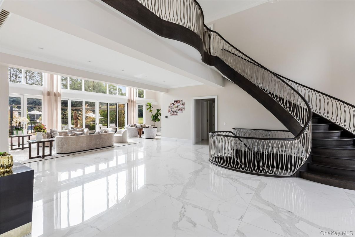 Interior, Living room, Marble, Recessed Lighting