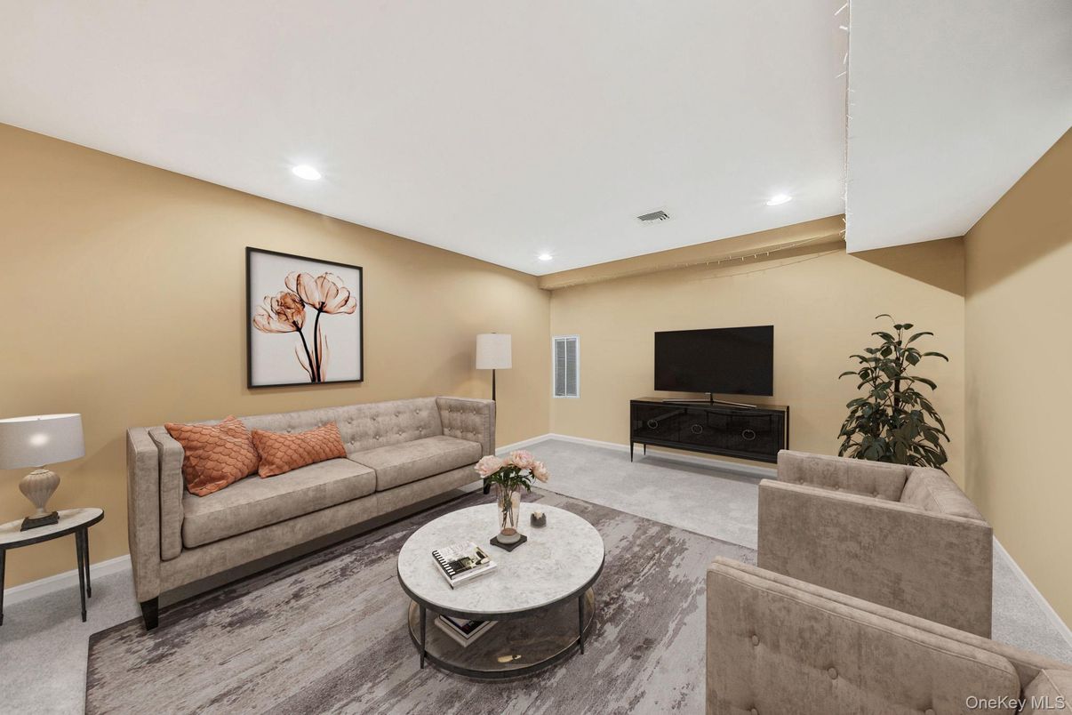 Interior, Living room, Recessed Lighting