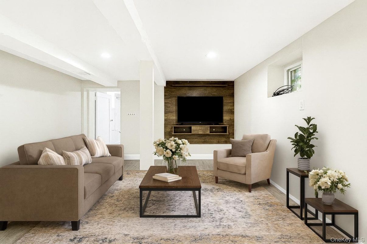 Interior, Living room, Recessed Lighting