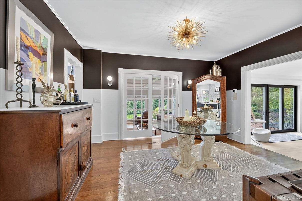 Dining room, Interior, Wood Texture Flooring