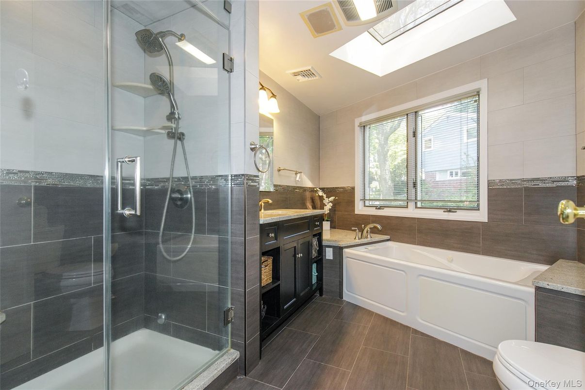Bathroom, Dual Sink Vanities, Glass Shower, Interior