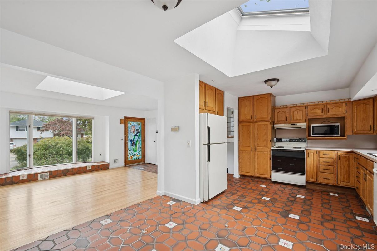 Interior, Kitchen, Wood Texture Flooring