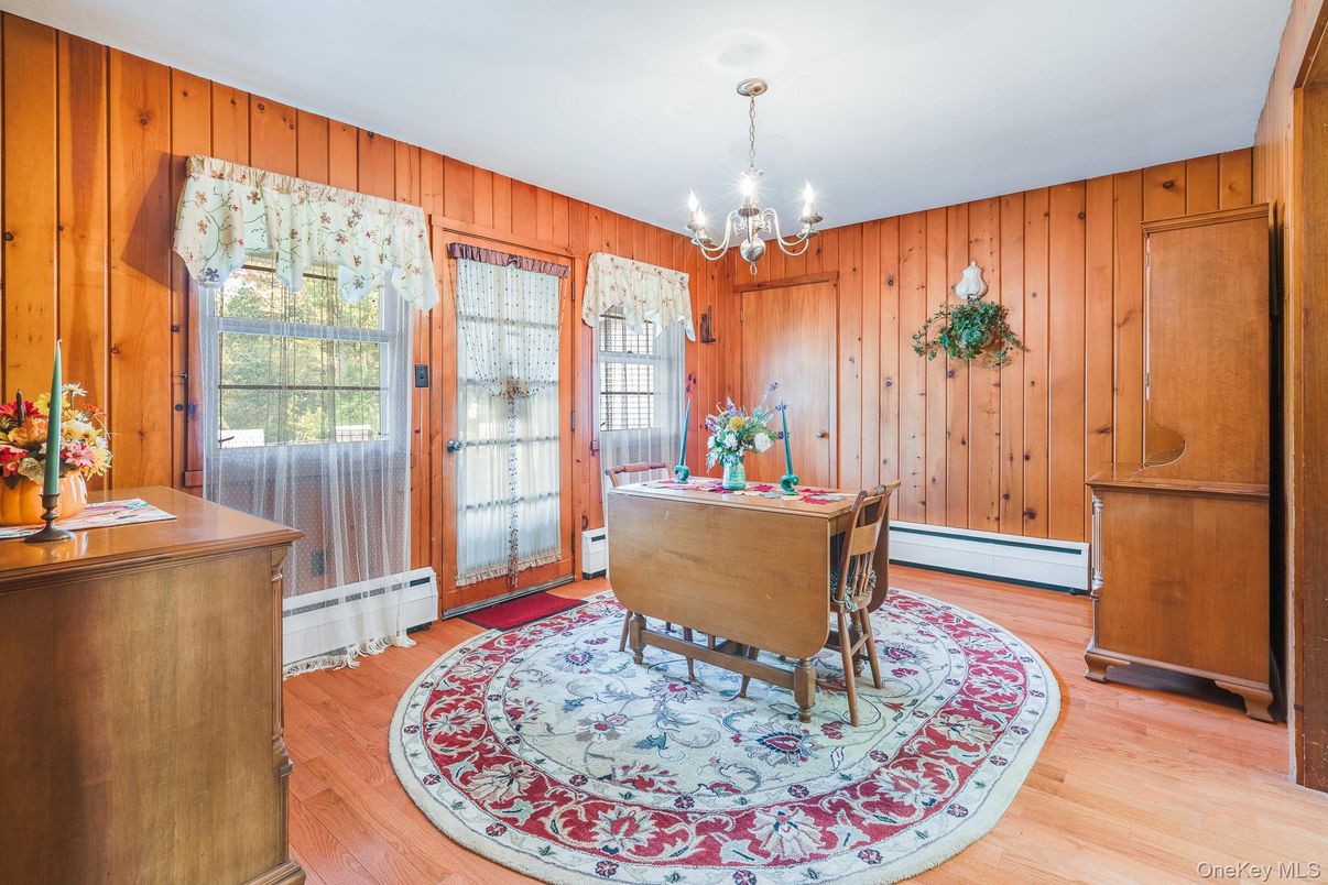 Chandelier, Interior, Wood Texture Flooring, Wooden Walls