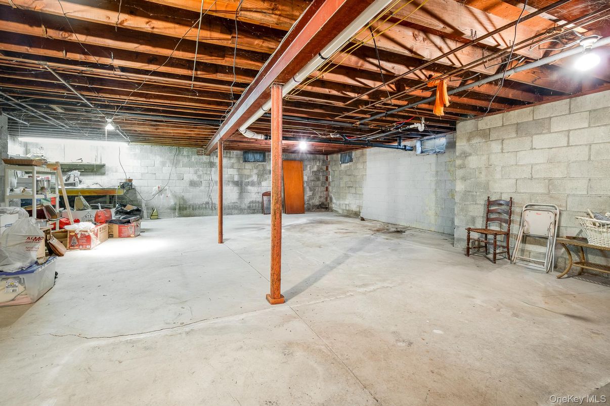 Interior, Stone Walls, Wooden Beams
