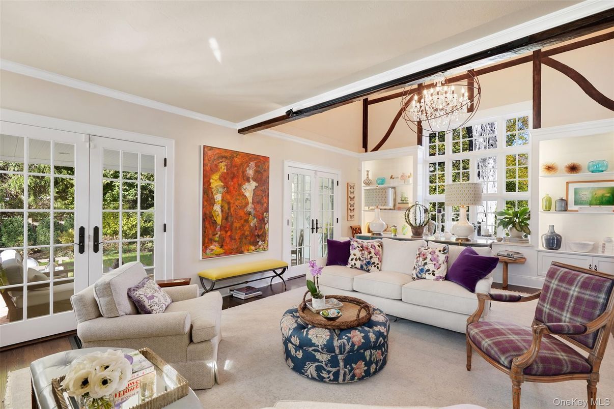 Chandelier, Interior, Living room, Wood Texture Flooring