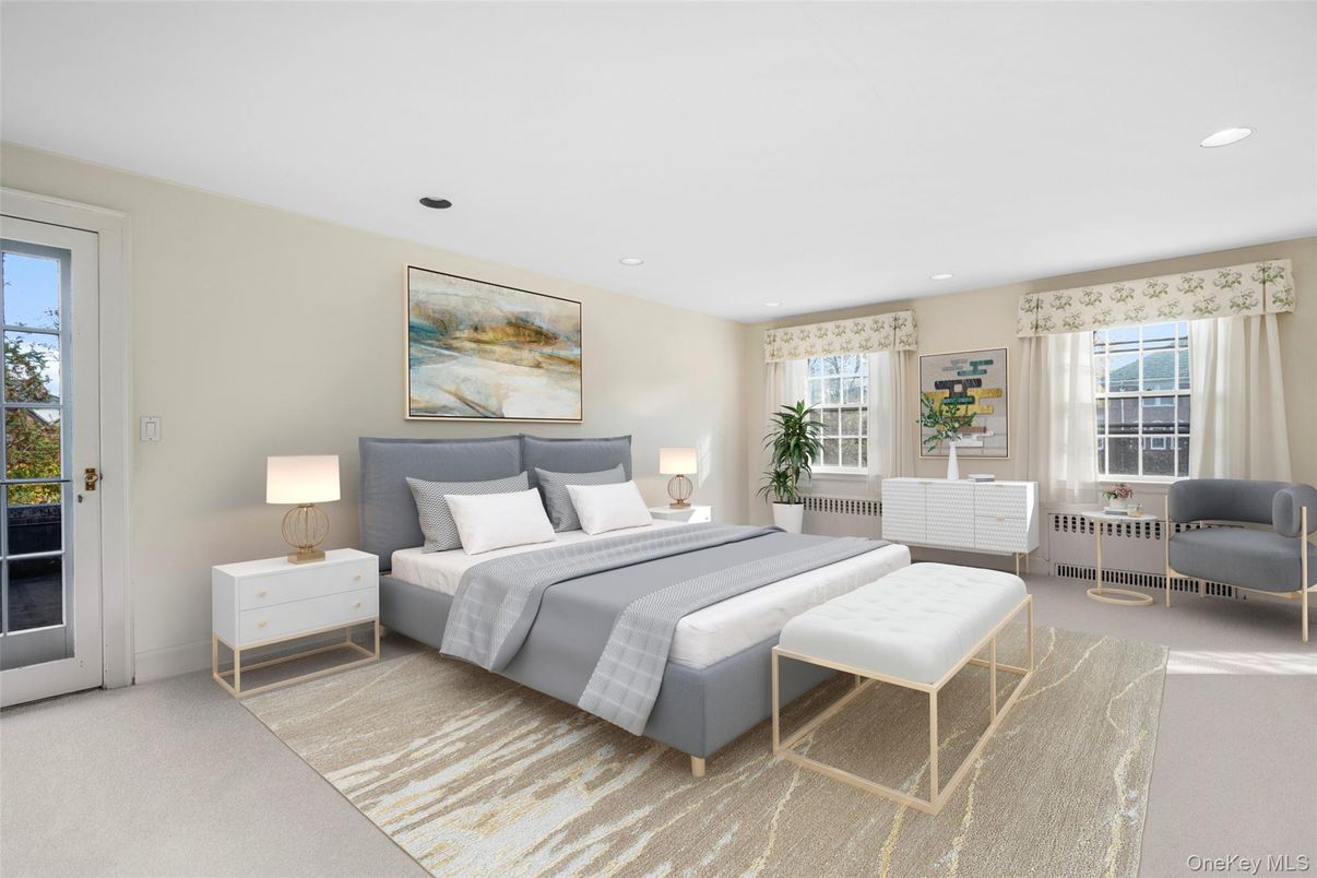 Bedroom, Interior, Recessed Lighting