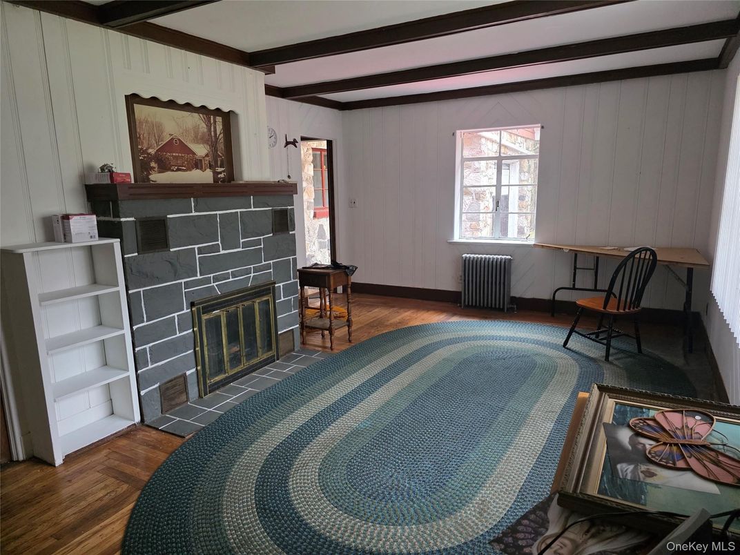 Fireplace, Interior, Wood Texture Flooring