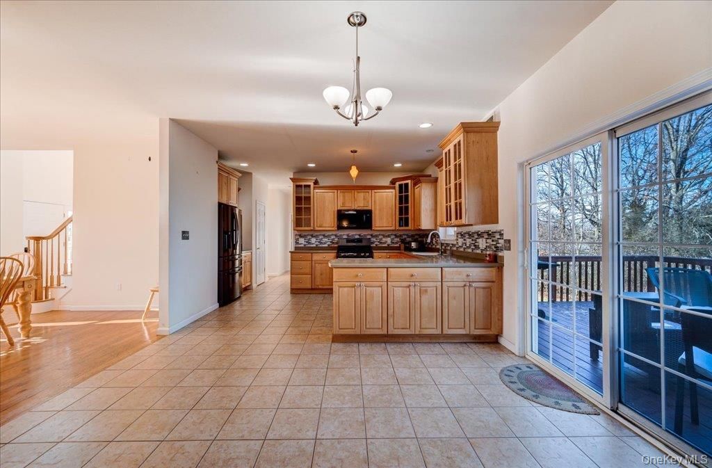 Chandelier, Interior, Kitchen, Recessed Lighting, Wood Texture Flooring