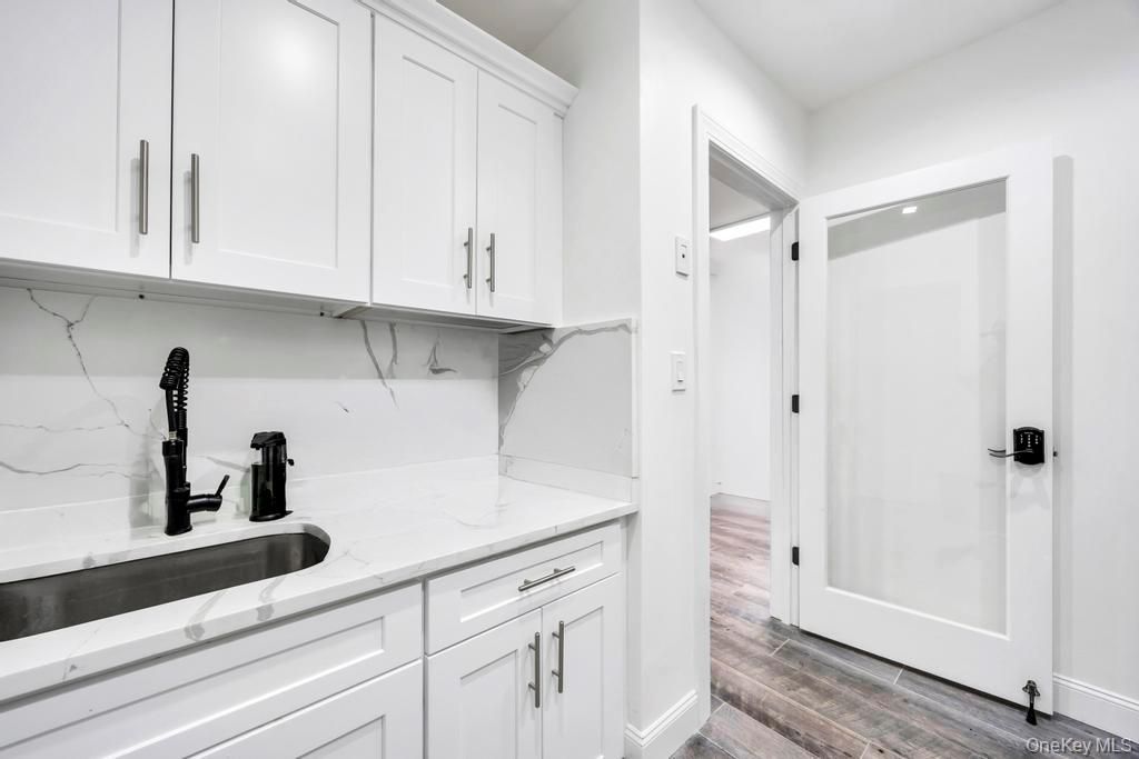 Interior, Marble Walls, Wood Texture Flooring