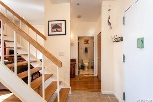 Bathroom, Interior, Recessed Lighting, Wood Texture Flooring