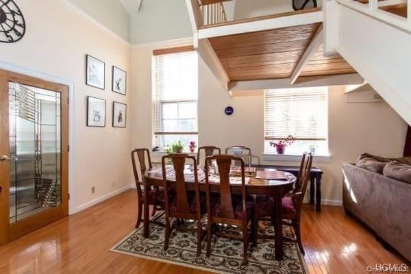 Dining room, Interior, Wooden Ceilings, Wood Texture Flooring