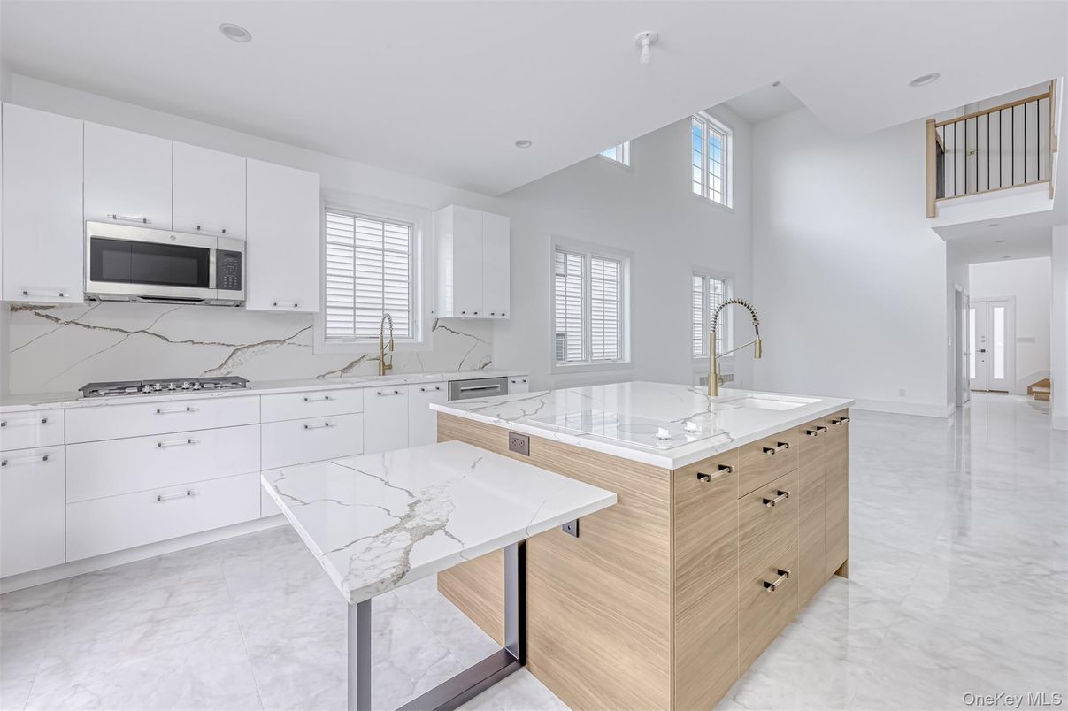 Interior, Kitchen, Marble, Marble Walls, Recessed Lighting