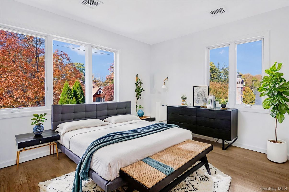 Bedroom, Interior, Wood Texture Flooring