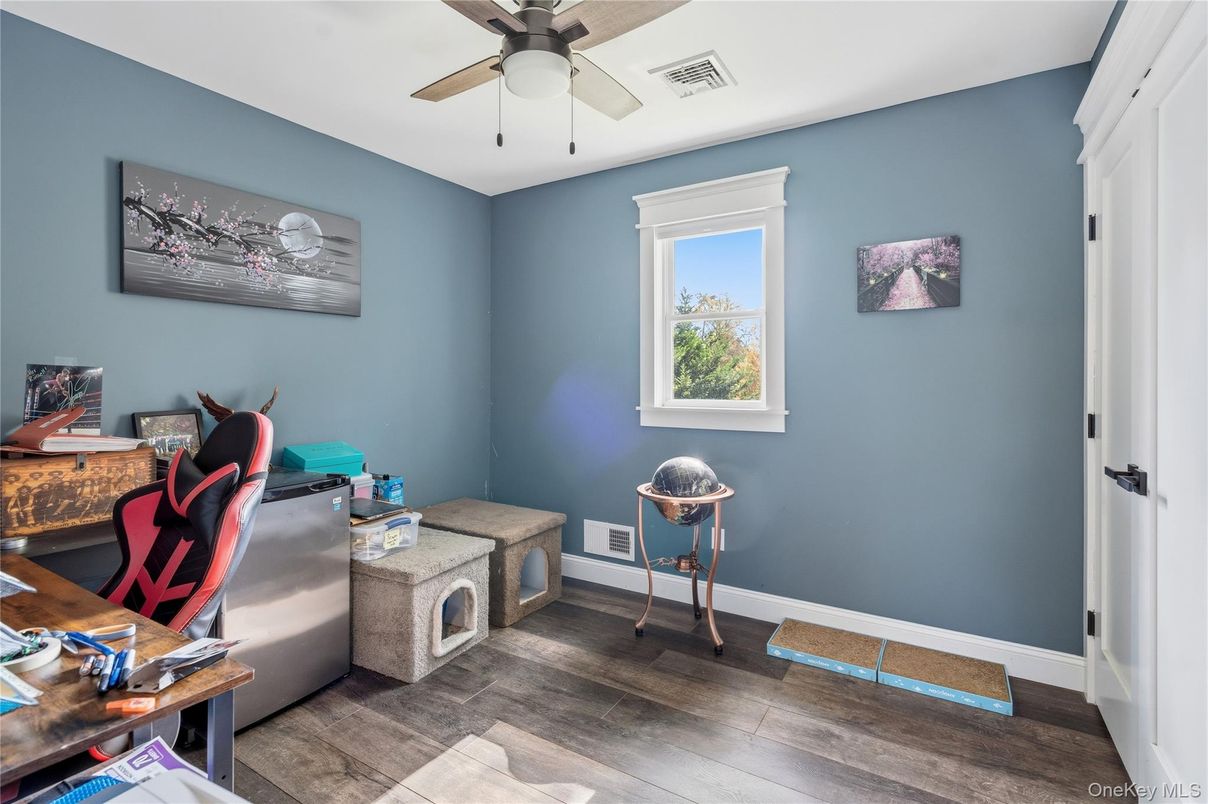 Home Office, Interior, Wood Texture Flooring