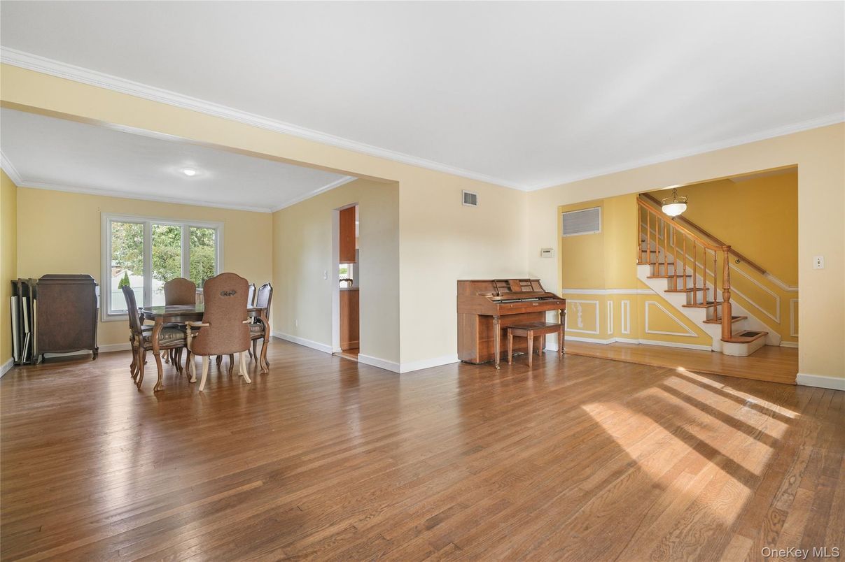 Dining room, Interior, Piano, Wood Texture Flooring