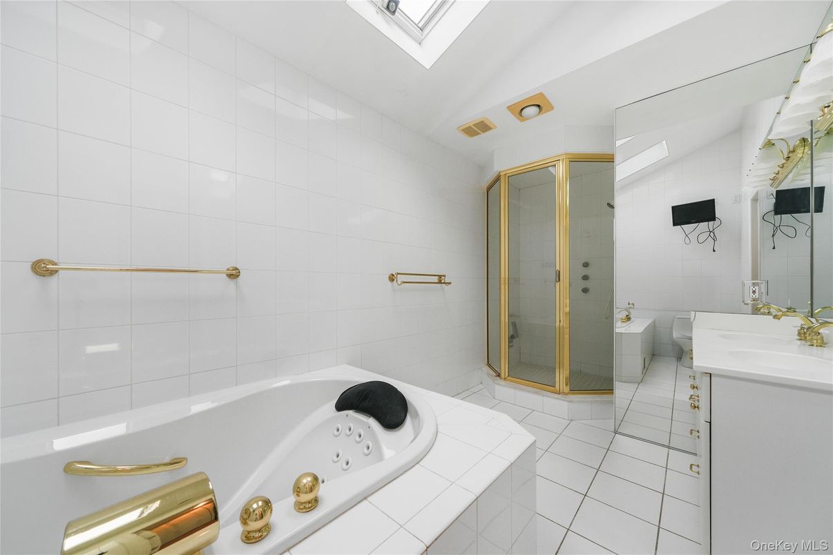 Bathroom, Glass Shower, Interior, Tile Countertops