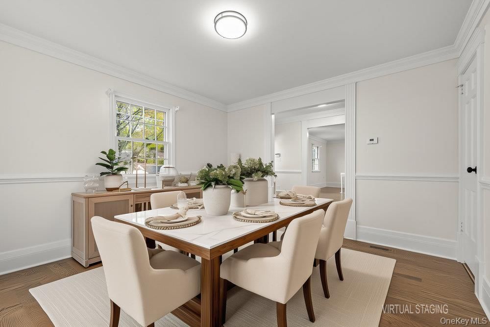 Dining room, Interior, Wood Texture Flooring