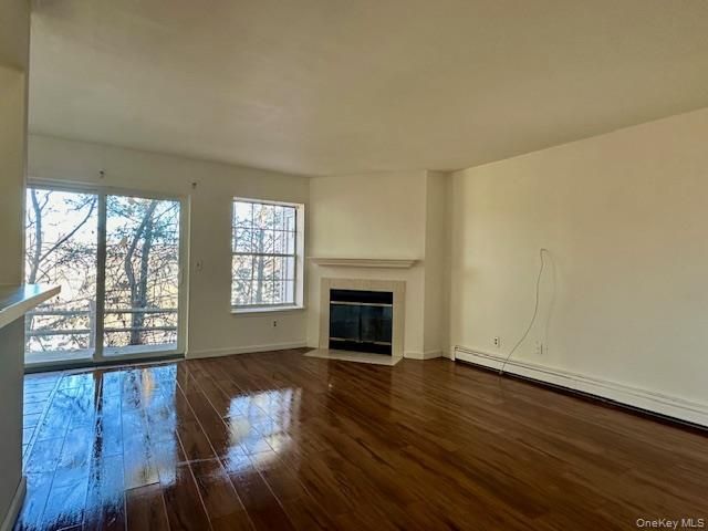 Empty room, Fireplace, Interior, Wood Texture Flooring