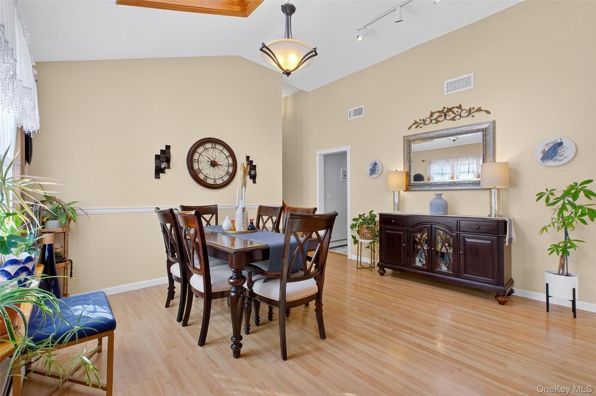 Dining room, Interior, Wood Texture Flooring