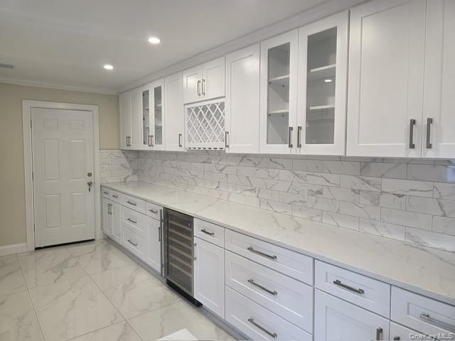 Interior, Kitchen, Marble, Marble Walls, Recessed Lighting
