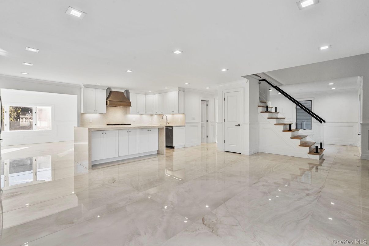Interior, Kitchen, Marble, Recessed Lighting