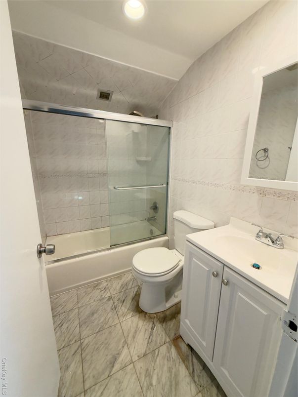 Bathroom, Glass Shower, Interior, Marble, Recessed Lighting