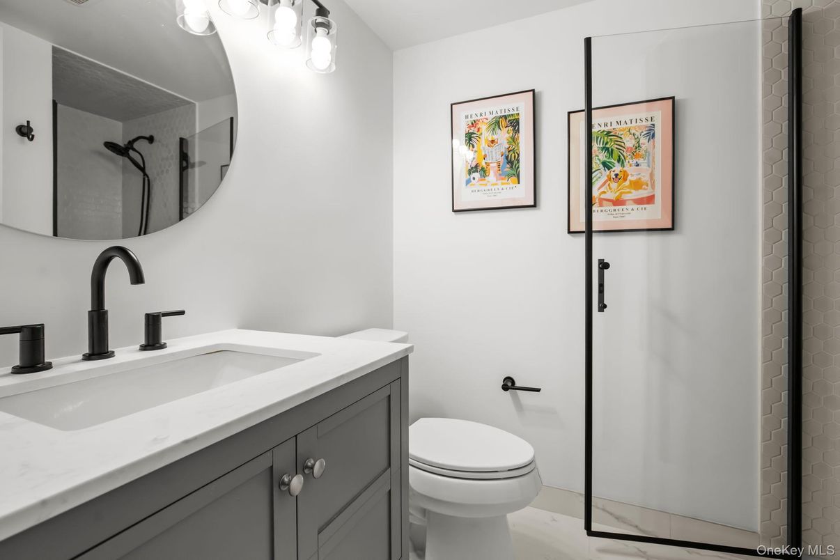 Bathroom, Glass Shower, Interior