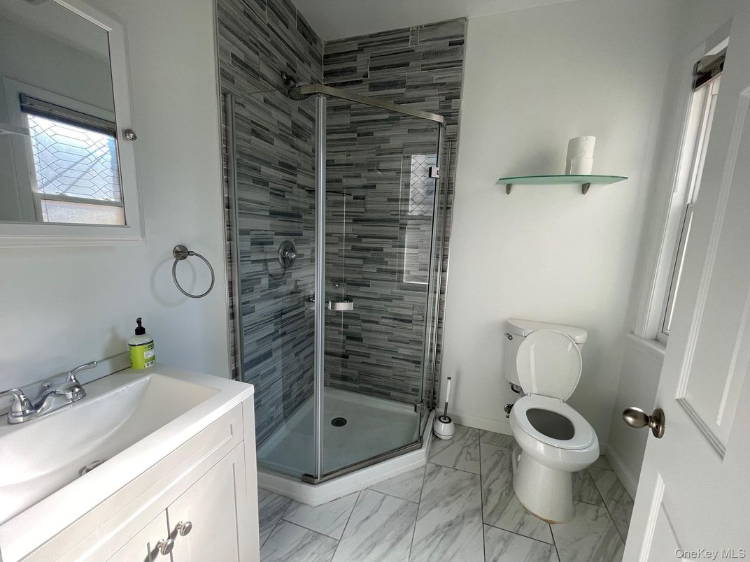 Bathroom, Glass Shower, Interior, Marble